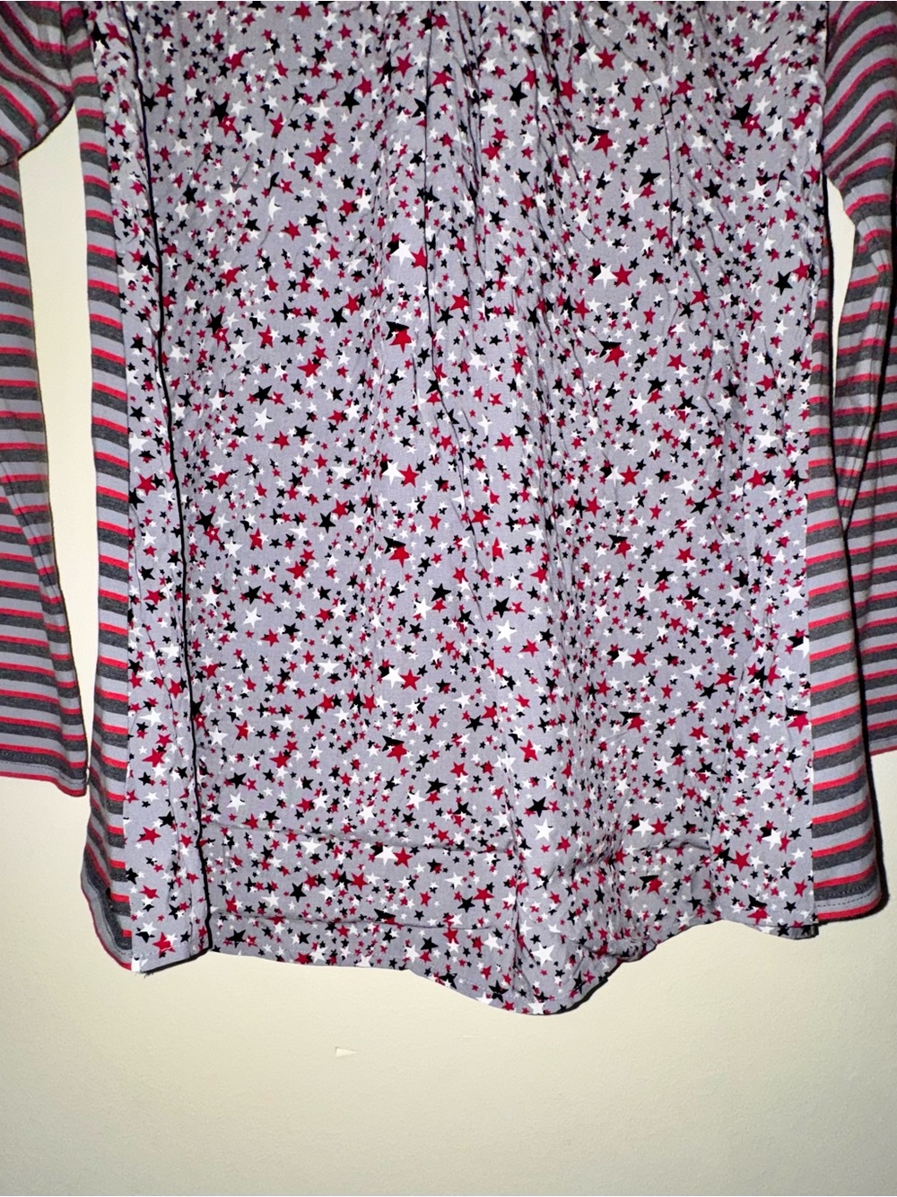 NWT Matilda Jane Land Among the Stars Gray Star and Striped Print Top - Picture 9 of 9